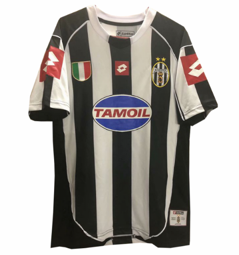 2002-2003 Juventus Retro CL Home Kit Soccer Jersey